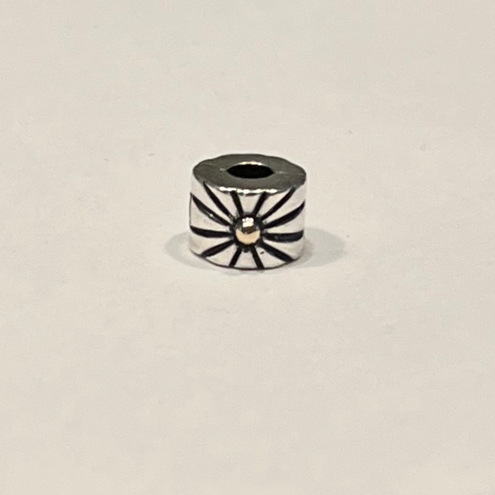 Retired Pandora Two Tone Sunburst Clip